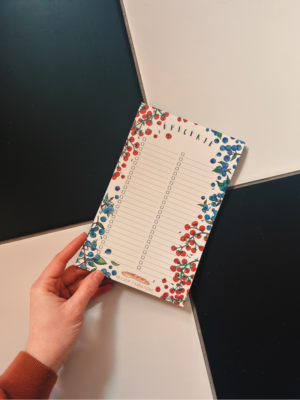 Magnetic To-Do List Notepad - homemade -